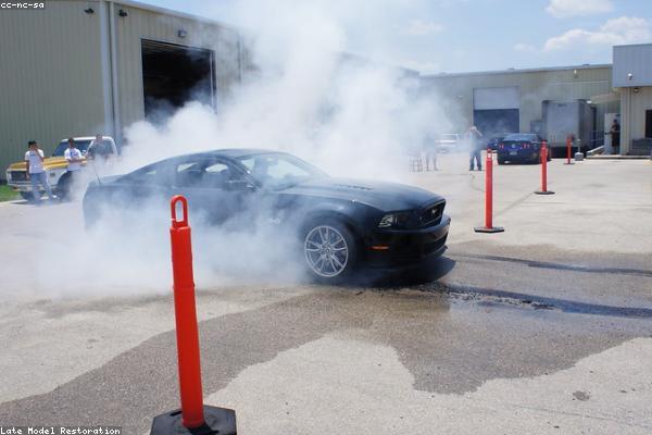 Reifenrauch beim Burnout